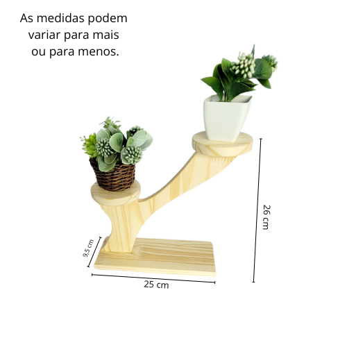 Suporte decorativo de suculentas