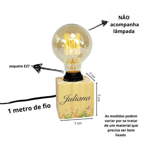 Luminária cubo