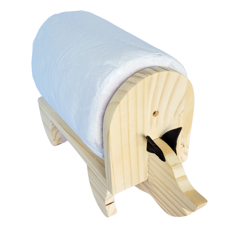 Porta papel toalha em formato de porco