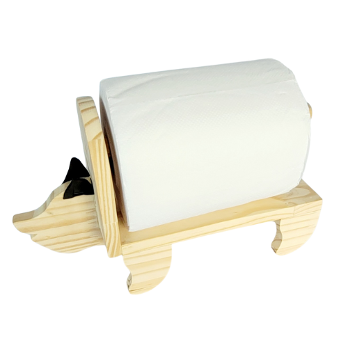 Porta papel toalha em formato de porco